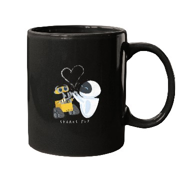 Discover Disney Pixar Wall-E Eve Heart Sparks Fly Mugs