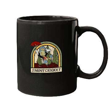 Discover Disney Pinocchio Jiminy Cricket Established 1940 Mugs