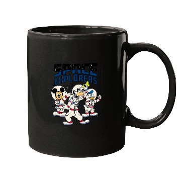 Discover Disney Mickey Goofy Donald Space Explorers Mugs