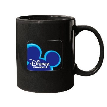 Discover Disney Channel  Mickey Mouse Blue Retro 2000s Logo Mugs