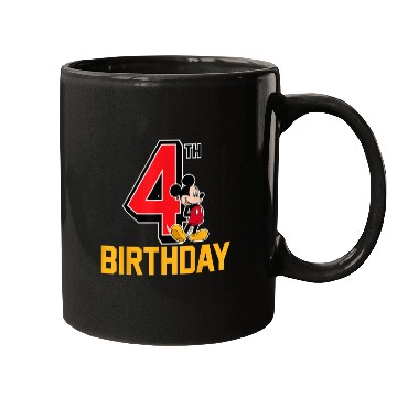 Discover Disney Mickey Mouse My 4th Birthday Mugs