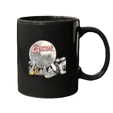 Discover Disney Epcot  Mugs, Epcot World Tour Mugs, Epcot Center 1982 Mugs