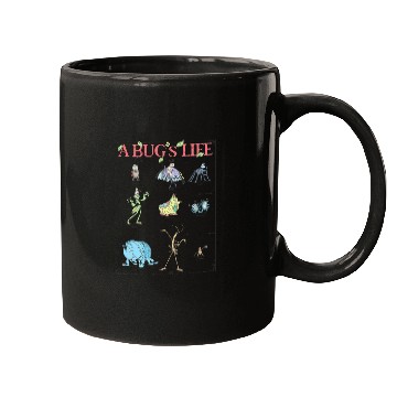 Discover Disney Pixar A Bug's Life Iconic Circus Bugs Characters Logo Mugs