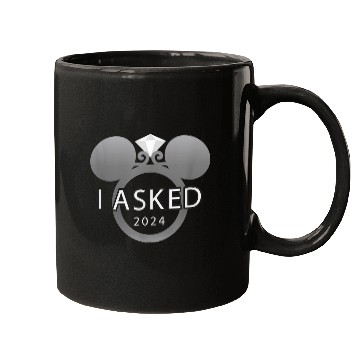 Discover Disney I Asked 2024 Engagement Ring Proposal Mic Mugs