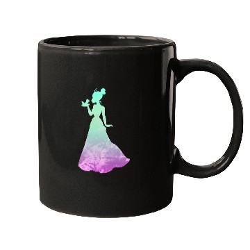 Discover Disney Princess Tiana Silhouette Pretty Tie Dye Mugs