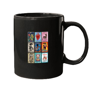 Discover Disney pixars Coco Epic Loteria Cards Big Chest Logo Mugs
