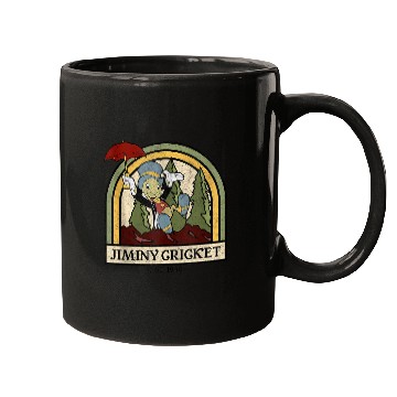 Discover Disneyss Pinocchio Jiminy Cricket Established 1940 Mugs