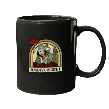 Discover Disneyss Pinocchio Jiminy Cricket Established 1940 Mugs