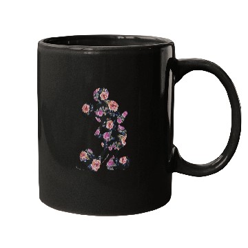 Discover Disney Floral Mickey Raglan Baseball Tee Mugs