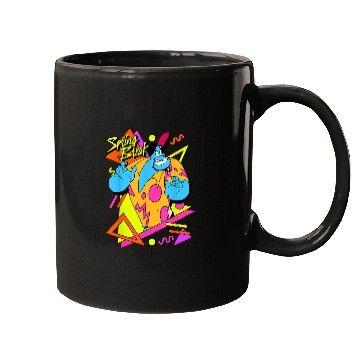 Discover Disney Aladdin Genie Retro 90s Style Poster Mugs