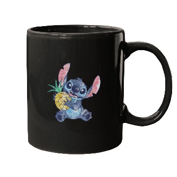 Discover Disney Lilo Stitch Pineapple Posing Destressed Mugs