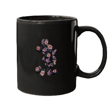 Discover Disney Floral Mickey Raglan Baseball Tee Mugs