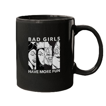 Discover Disney Villains - Bad Girls Have More Fun Raglan Baseball Tee Mugs