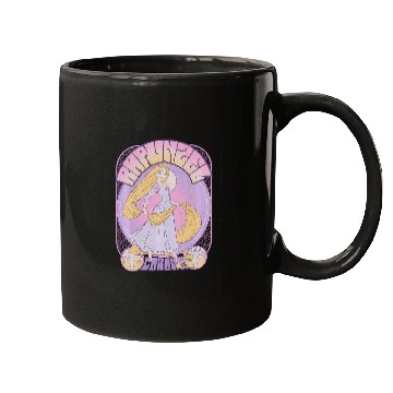 Discover Disney Tangled Rapunzel Seventies Retro Poster Mugs