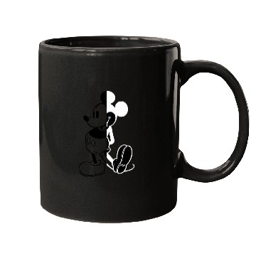 Discover Disney Mickey Mouse Split Mugs