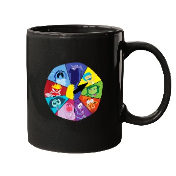 Discover Disneyss And Pixarss Inside Out 2 Emotions Wheel Mood Clock Mugs