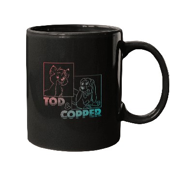 Discover Disney The Fox and the Hound Tod & Copper Gradient Mugs
