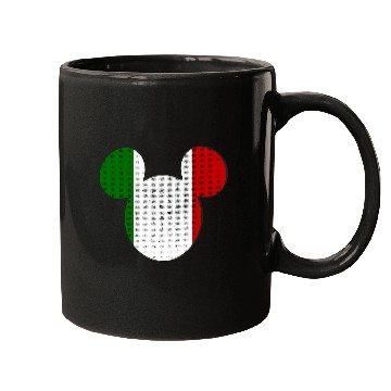 Discover Disney Mickey Mouse Logo Italy Flag Fill Mugs