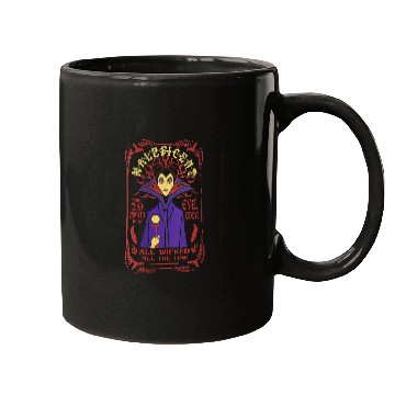 Discover Disney Villains Maleficent All Wicked All The Time Tarot V-Neck Mugs