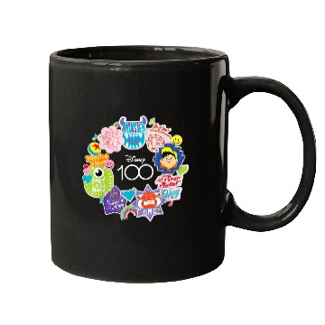 Discover Disney 100 Pixar Happy Faces Sticker Circle D100 Mugs