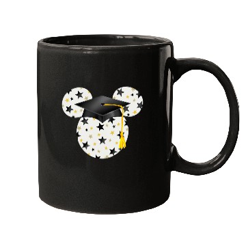 Discover Disney Mickey Head Graduation Hat Star Fill Mugs