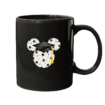 Discover Disney Mickey Head Graduation Hat Star Fill Mugs