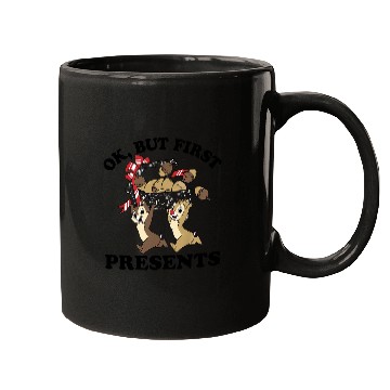 Discover Disneys Christmas Chip Dale Ok But First Presents Mugs