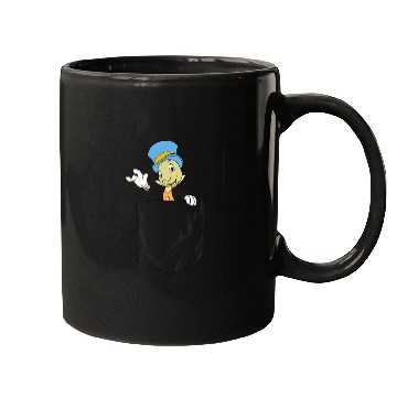 Discover Disney Pinocchio Jiminy Cricket Faux Pocket Mugs