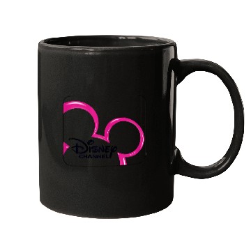 Discover Disneyss Channel  Mickey Mouse Pink Retro 2000s Logo Mugs