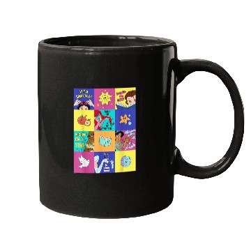 Discover Disneyss Princess Phrases Illustrated Color Message Squares Mugs