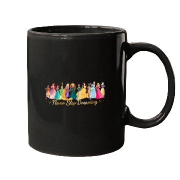 Discover Disneyss Princess Never Stop Dreaming Friends Group Lineup Mugs