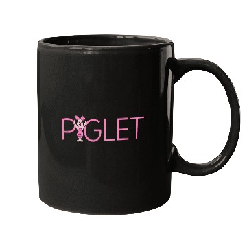 Discover Disney Winnie the Pooh Piglet Lettering Mugs