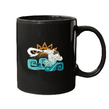 Discover Disney Moana Maui Hook Surf and Sun Gradient Graphic Mugs