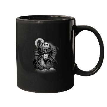 Discover Disneys nightmare bee christmas jack night scene Mugs