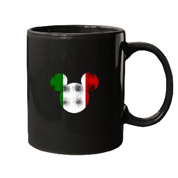 Discover Disney Mickey Mouse Logo Italy Flag Fill Mugs