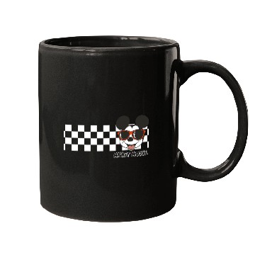 Discover Disney Mickey And Friends Mickey Mouse Checkerboard Stripe Mugs