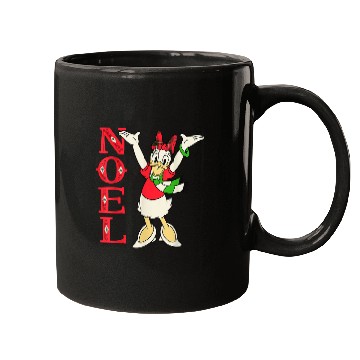 Discover Disney Vintage Daisy Duck Noel Holiday Mugs