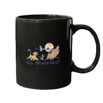 Discover Disney Lion King No Worries Vintage Group Shot Mugs