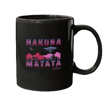 Discover Womens Disney The Lion King Hakuna Matata Moon And Mountains V-Neck Mugs