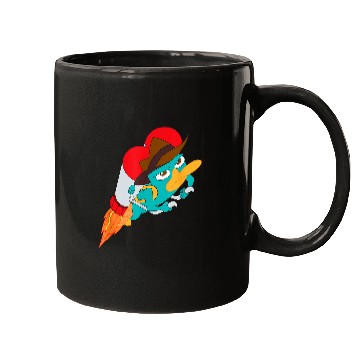 Discover Disney Phineas And Ferb Perry The Platypus Jetpack Action Mugs
