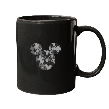 Discover Disney Mickey Camo Gray Mugs