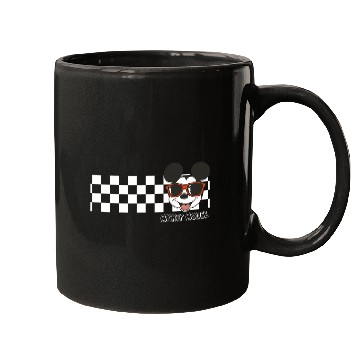 Discover Disney Mickey And Friends Mickey Mouse Checkerboard Stripe Mugs