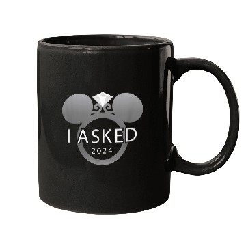 Discover Disney I Asked 2024 Engagement Ring Proposal Mic Mugs