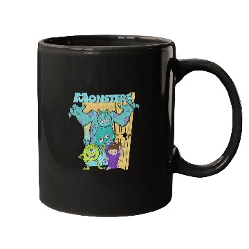 Discover Disney Pixar Monsters Inc. Mike Sully Boo Group Poster Mugs