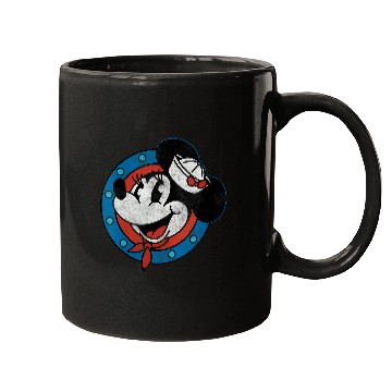 Discover Disney Cruise Sailor Minnie Mouse Distressed Mugs