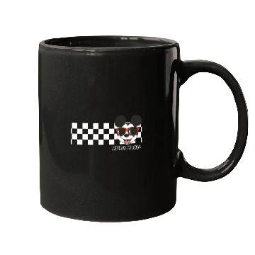 Discover Disney Mickey And Friends Mickey Mouse Checkerboard Stripe Mugs