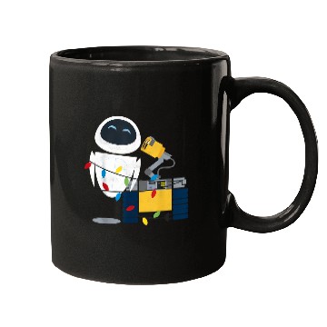 Discover Disneyss Pixar Wall E Eve Christmas Light Wrap Graphic Mugs