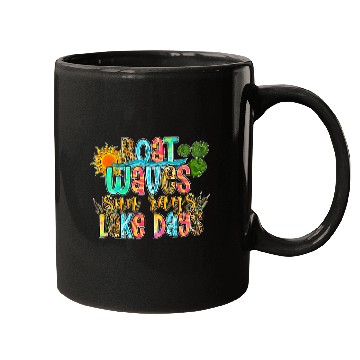 Discover Boat Waves Sun Rays Aint Nothing Like Lake Days Retro Sun Mugs