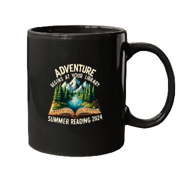 Discover Adventure Begins At Your Library Summer Reading Book Lovers Mugs