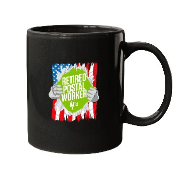 Discover Retired Postal Worker Mailman Retirement 4 Mugs